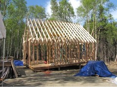 16x24MM Cabin w/Loft Plans Package, Blueprints, Material List & Instruction Guid