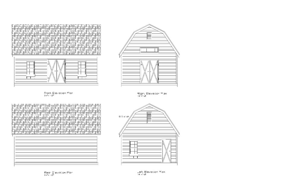 18’X24′ SHED PLANS GABLE GAMBREL HIP 18’X26′ 14’X28′ SHED PLANS MANY SIZES 2026