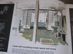 Vtg RARE 60’s MCM CRANE Plumbing SKETCH BOOK Booklet / Home Design Plans
