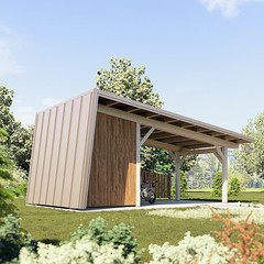 Modern Carport Blueprint,Modern Style Timber Pavilion Plan