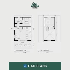 The Auberge Tiny House Blueprint Set (CAD File + Materials List)