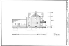 Victorian style home, wrap-around porch, 3 bedrooms, architectural prints