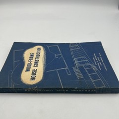 Vintage USDA Wood-Frame House Construction Handbook No. 73 Blueprint Cover 1955