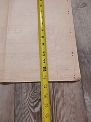 Vintage Set Of House Plans Large Blue Print Packet