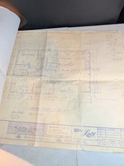 Vintage Mid Century Modern House Plan Blueprints 1977 Architecture Three Bedroom