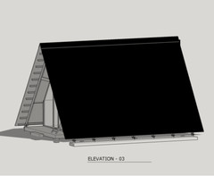 27’-6’’ x 14’-0’’ MODERN A–FRAME CABIN HOUSE PLAN PDF & 3D IMAGES
