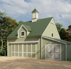 29 Country Garage Designs – Complete Pole-Barn Construction Blueprints