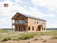Tall Oak Two-Level Barndominium House Plan – 2300 SF, 3 Bed 2.5 Bath with 2-Car
