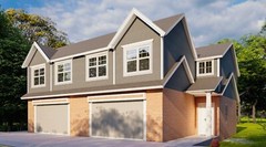 55’x46′ Duplex Residential Building Plans – 2 Units, 3 Bedrooms Each
