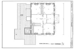 Italianate Victorian home of President van Buren, detailed architectural plans