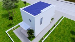 16×30 Feet Small House Plan 4.7×9 Meter 2 Bed 2 Bath Hidden Roof (A4 Hard Copy)