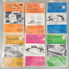 National Plan Service DIY Build Yourself Design 6 Blueprint Lot Home Improvement