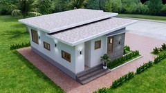 30×30 Feet Small House Plan 9×9 Meter 3 Beds 2 Bath Shed Roof PDF (A4 Hard Copy)