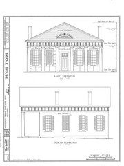 Architectural House Plans, Southern Style Antebellum country home w/ cottage