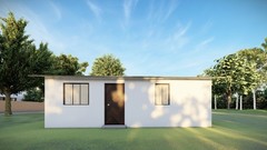 Tiny Home Plans 25’x33’ – 825 sqft Two Bedroom Bungalow Cabin – Design Plans