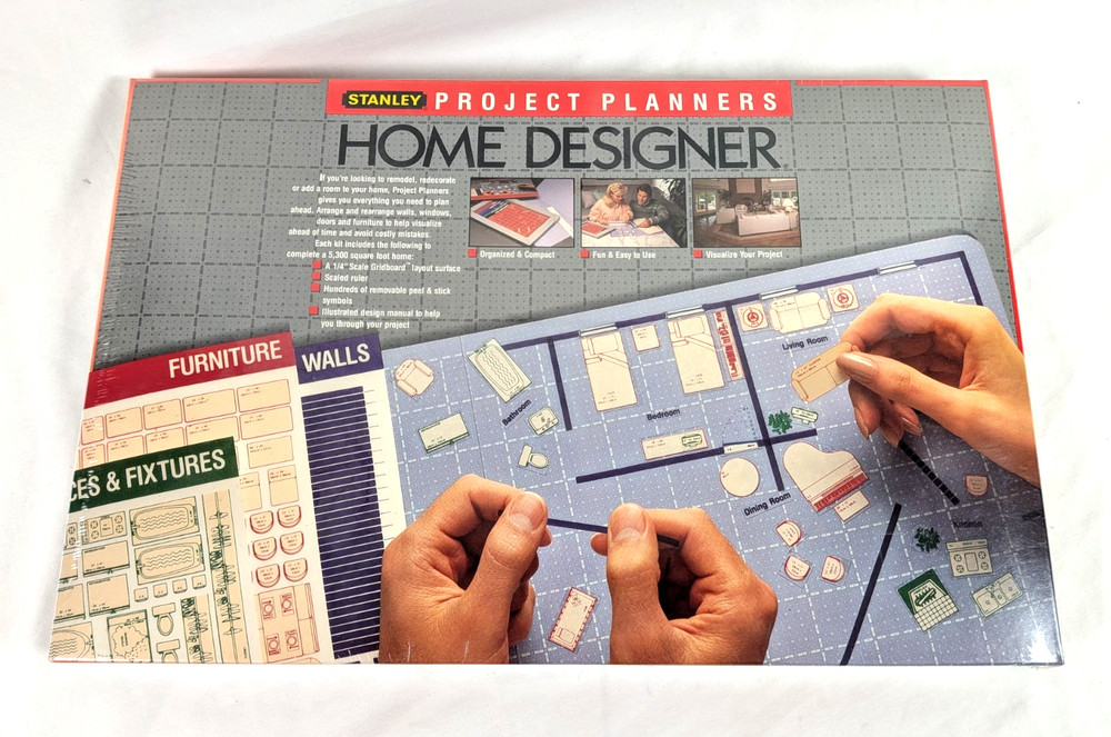 Stanley Project Planners Home Designer Vintage 1988 SEALED
