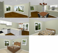 60×44 Apartment with 2-Car 2-RV Garage – PDF FloorPlan – 1,415 sqft – Model 1B