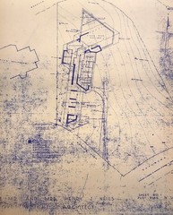 FRANK LLOYD WRIGHT: BLUELINE PLANS FOR HENRY J. NEILS RESIDENCE.