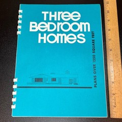 VTG 1977 Three 3 Bedroom Homes Plan Design Book By Small House Planning Bureau