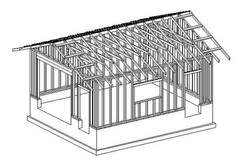 PLANS / Construction Drawings/ DESIGN / KG-31 Frame Garage with Workshop.