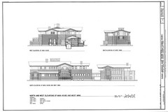 Frank Lloyd Wright’s Dana House Prairie Style home, detailed architectural plans