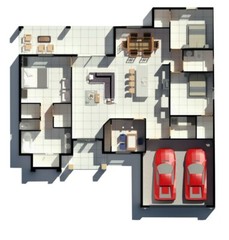 BLUEPRINTS CONTEMPORARY HOUSE PLAN ARCHUP #110P