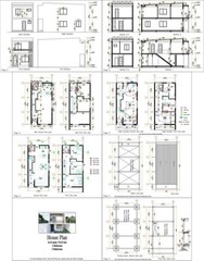 17×33 Feet Small House Plan 5×10 Meters 3 Bed 2 Bath PDF Plan (A4 Hard Copy)