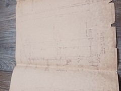 Vintage Set Of House Plans Large Blue Print Packet