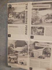 VTG 1950s Western Style Good Housekeeping Floor Plan MCM Sleek Allen Siple