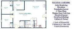 24×40 Deluxe Cabin Plans Package, Blueprints, Material List