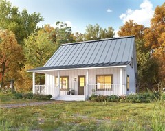 32 x 32 Alpine Cabin w/ Loft Architectural & Construction Plans – PDF Download