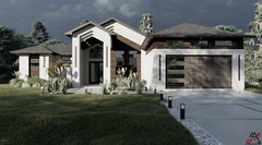 BLUEPRINTS CONTEMPORARY HOUSE PLAN ARCHUP #117