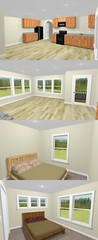 40×42 Apartment with 2-Car 1-RV Garage – PDF FloorPlan – 1,153 sqft – Model 1A