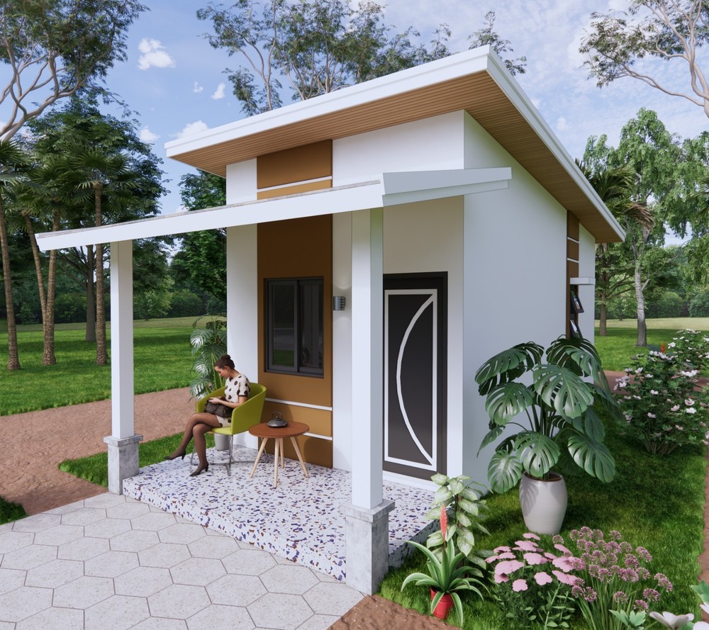 10×20 Ft Small House Plan | 1 Bed 1 Bath | 3x6m PDF + A4 Hard Copy and Cad files