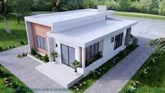 26×36 Feet House Plans 8×11 Meter 2 Beds 2 Baths Terrace Roof PDF (A4 Hard Copy)