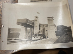 1920s hydraulic water tower photos & architectural drawings canal lock