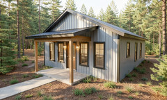 840 Sqft (Living) Modern Cabin – 2 Bd, 1 Ba