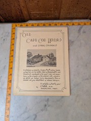 Old Cape Cod Houses and Other Colonials 24 Plans Blueprints by Evan Pollitt PB