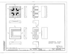 Frank Lloyd Wright, Storer House, California concrete block home, PRINTED PLANS