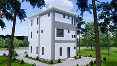 23×30 Feet House Design Plans 7×9 Meter 5 Beds 6 Baths Modern Hip (A4 Hard Copy)