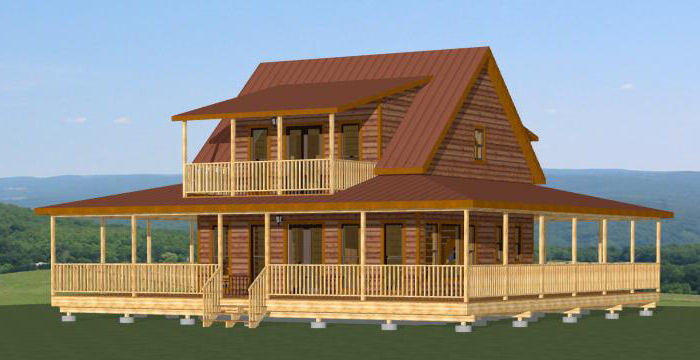 24×24 House — 2 Bedroom — 1.5 Bath 1,038 sq ft — PDF Floor Plan — Model 3I