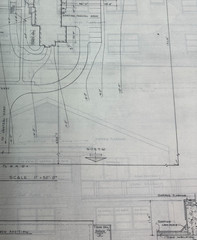 RARE Blueprints of Magnus Farm Historic Farm Rest Home Arlington Heights, IL VTG
