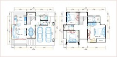 House Plan 11×8 Meter 36×26 Feet 3 Beds 3 Baths Terrace Roof PDF (A4 Hard Copy)