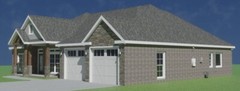 2300 sq.ft., 4 Bedroom, 3 Bath, 2-car garage – Craftsman Home / House Plan