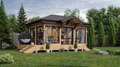 25×18 Backyard Office / Bar / Tiny House Architectural Build Plans PDF Download
