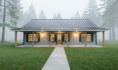 1,250 Sqft (Living) Modern Farm House with – 3 Bd, 2 Ba,