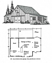 6 Gardeners’ Barn and Garage Designs – Complete Pole-Barn Building Plans (B10)