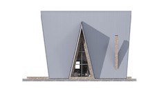 35’x59’ 4 Beds, 2 Baths A-Frame Cabin Architectural Build Plans PDF.