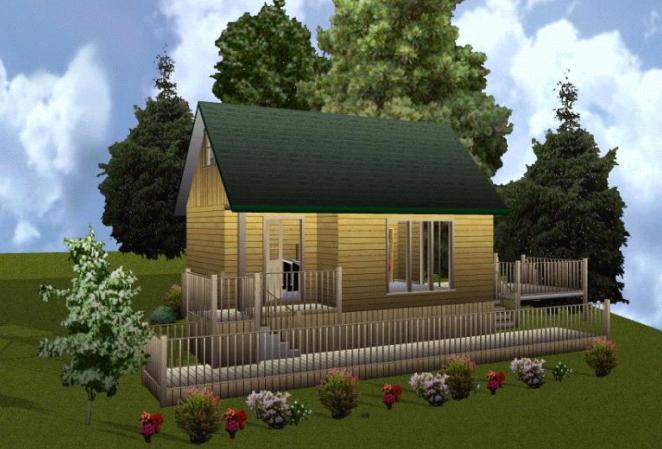 16x24WL Cabin w/Loft Plans Package, Blueprints, Material List