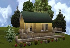16x24WL Cabin w/Loft Plans Package, Blueprints, Material List
